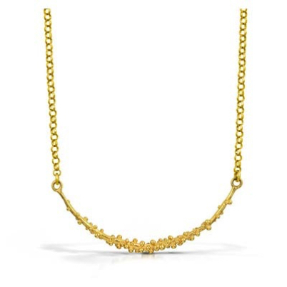 Pebble Crescent Necklace
22K gold vermeil Pebble Crescent Necklace
22K gold vermeil